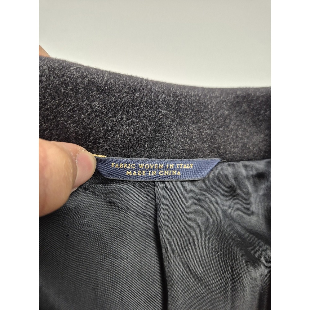 Brooks Brothers BrooksStorm Coat Mens 38S Gray Wool Loro Piana Storm System - Picture 2 of 11